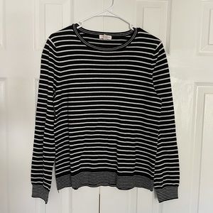 Cute striped light woman’s sweater size medium ladies teen top